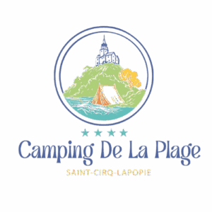logo camping de la plage saint cirq lapopie